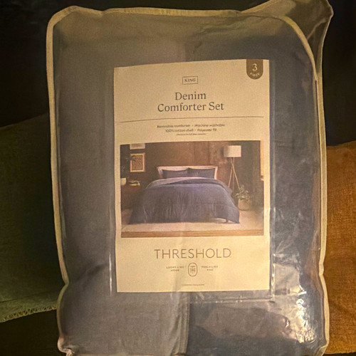 Threshold denim comforter - threshold, set